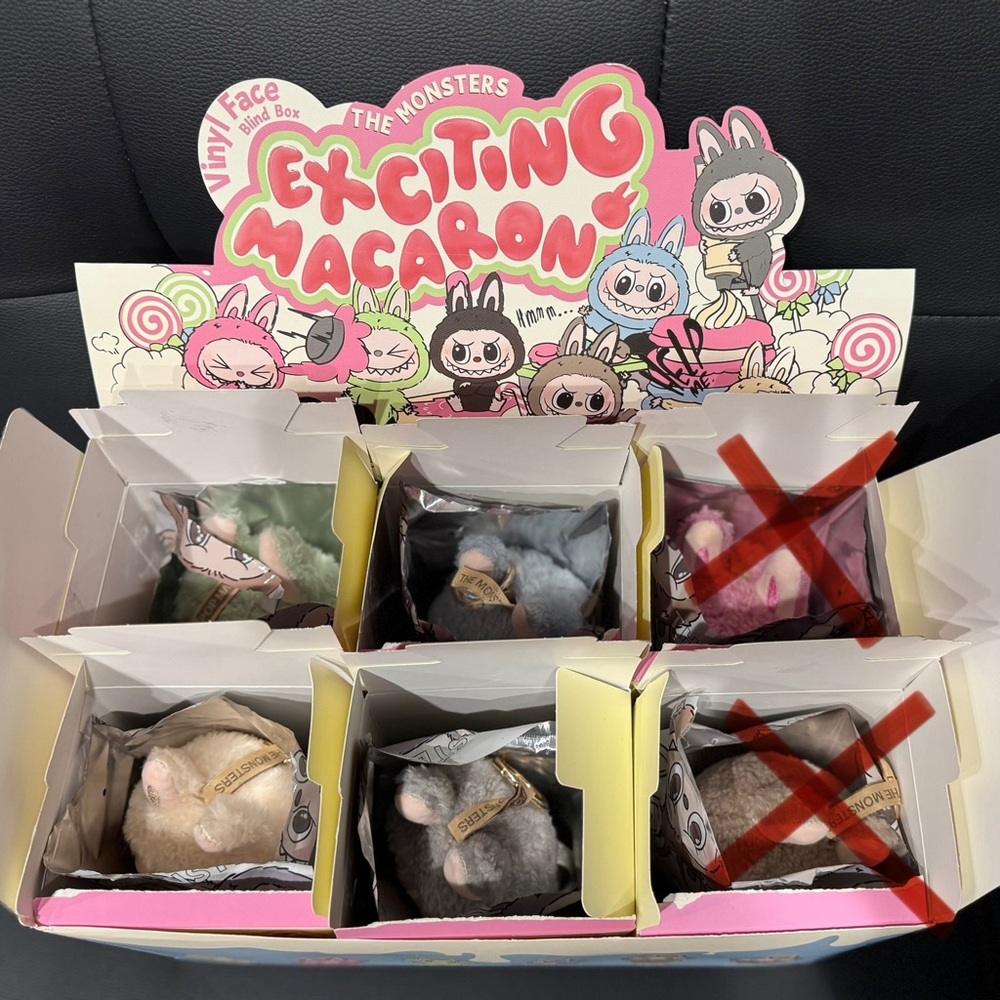 REAL AUTHENTIC POPMART EXCITING MACARON LABUBUS (CLOTH TAG)